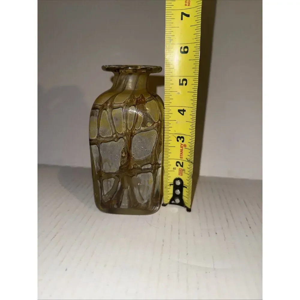 RARE Vintage Mdina Malta Art Glass Earth Series 70s Bottle Vase